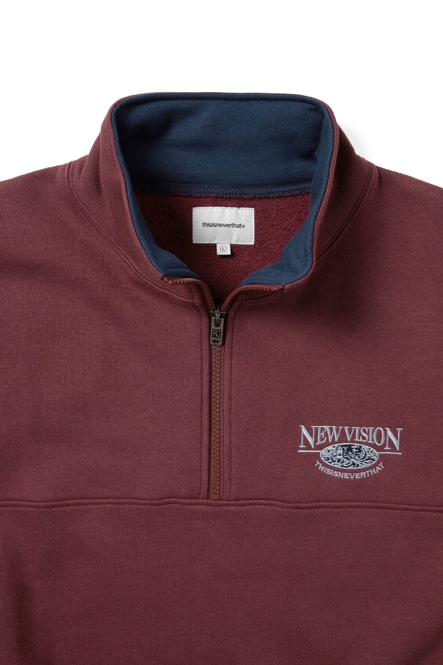 Half Zip Sweatshirt (Burgundy) 