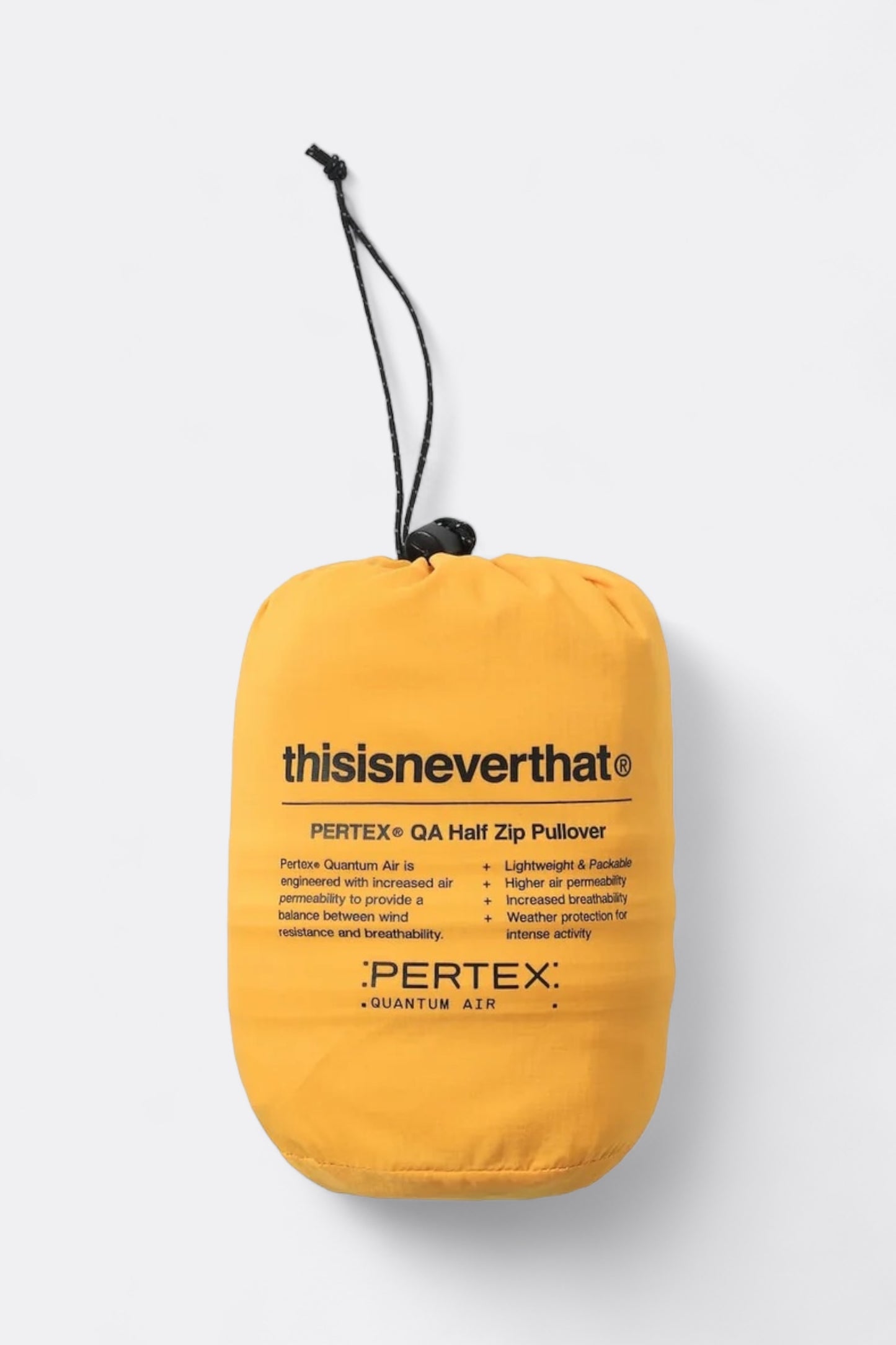 thisisneverthat - PERTEX® QA Half Zip Pullover (Yellow)