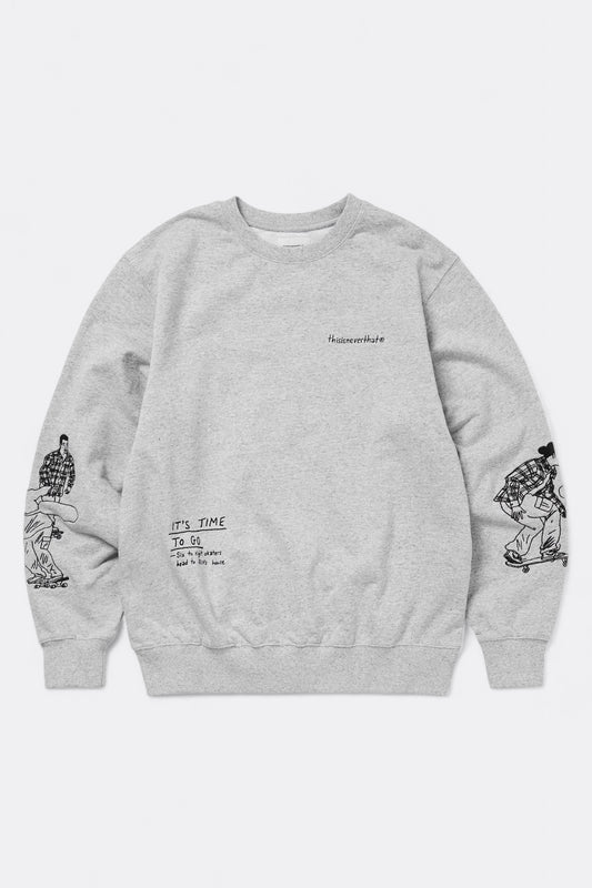 Sweatshirt THISISNEVERTHAT - Sketch Embroidery Crewneck (Heather Grey)